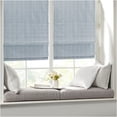 thumbnail image 2 of JERFIT Blue Basketweave Cordless Roman Shade for Windows, Thermal Room Darkening Energy Efficient Window Treatment, Polyester Fabric with Easy Lift Mechanism, 31" x 64", 2 of 10