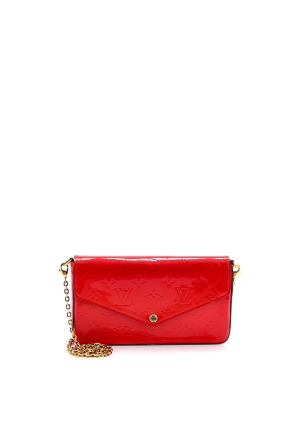 Pre-Owned Felicie Pochette Monogram Vernis By Rebag