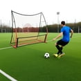 thumbnail image 7 of 2-in-1 Soccer Rebounder Net 6’x4.6’ & 6’x1.4’, Solo & Team Training Tool w/Carry Bag, Cones & Ground Spikes, Easy Setup, Durable Frame, 7 of 7