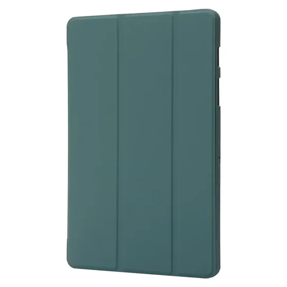 For Samsung Tab A9 Plus Case PU Leather Soft Silicone Back Stand Tablet Shell For Funda Galaxy Tab A9 A9 Plus Case Cover Coque dark green Tab A9 (8.7 inch)