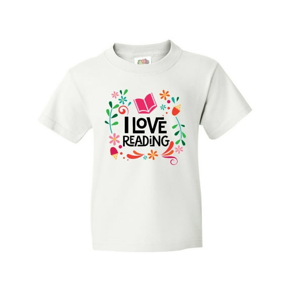 Inktastic Book Lover I Love Reading Youth T-Shirt