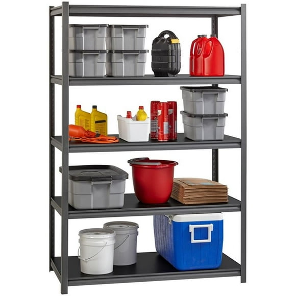 Hirsh 3,200 lb Capacity Iron Horse Shelving - 5 Compartment(s) - 72" Height x 48" Width x 24" Depth