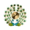 thumbnail image 2 of Three Star Import & Export YC1230 25 x 26 in. Double Peacock Wall Clock, 2 of 7