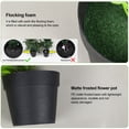 thumbnail image 4 of Plantas artificiales en macetas, planta falsa realista verde interior para decoración de jardín de oficina en casa, 4 of 5