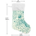 thumbnail image 2 of Coolnut 17.7 Inch Christmas Stockings, 1 PCS Blooming Garden Flowers Presonalized Large Stocking Sock for Family Holiday Xmas Party Decorations, 2 of 7