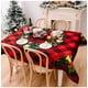 thumbnail image 2 of Mantel navideño rectangular, estilo fiesta, manteles impresos en 3D, impermeable, antimanchas, a prueba de aceite, lavable para decoración de fiestas, hogar, jardín, picnic (C), 2 of 3