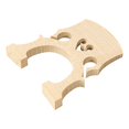 thumbnail image 2 of Pont de Violoncelle Standard Réglable de Remplacement pour Accessoires de Violoncelle Taille 1/2 1:2, 2 of 8