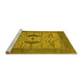 thumbnail image 2 of Ahgly Company Machine Washable Indoor Rectangle Oriental Yellow Industrial Area Rugs, 8' x 10', 2 of 4