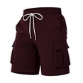 thumbnail image 3 of Jinhomg Boys' Quick Dry Cargo Shorts Kids Elastic Waist Athletic Shorts with Multi-Pockets Lightweight Hiking Summer Beach Shorts 5-13Y, 3 of 7