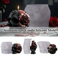 thumbnail image 2 of Bone Hand Series Aromatherapy Candle Silicone Mold DIY Halloween Flower Skull, 2 of 7