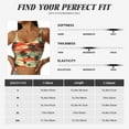thumbnail image 5 of Goofa Colorful Hawaii Palms Printed Sports Bras for Women, High Impact Running Bra Workout Crop Tank Tops Longline Sports Bra Push up-Medium, 5 of 9