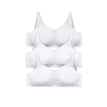 

Comfort Choice Women s Plus Size 3-Pack Cotton Wireless Bra Bra