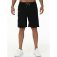 thumbnail image 4 of Yundobop Men's 9" Inseam Zipper Pocket Stretch Shorts Black 34, 4 of 5