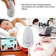 Portable LED Essential Diffuser Ultrasonic Humidifier Aromatherapy Air Purifier with Colorful LED Light