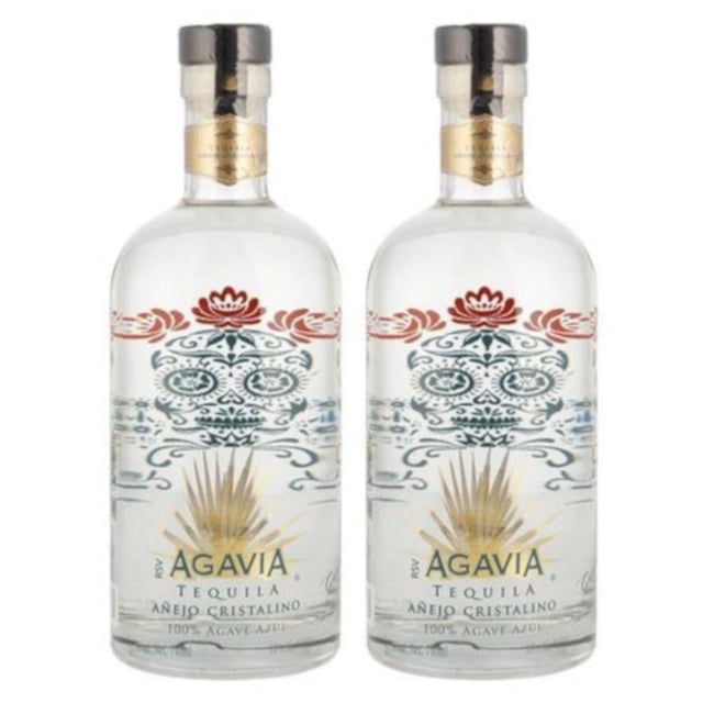 Pack de 2 Tequila Agavia Añejo Cristalino 750 ml
