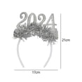 thumbnail image 7 of segolike 2024 Happy New Year Headband Glitter Sequins Hair Hoop Adult Kids Headwear Hair Accessory for Prom Xmas Festival Holiday Gift, 7 of 7