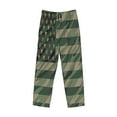 thumbnail image 4 of Daiia Jungle Green Camo USA Flag Men's Sleep Pant with Pockets and Drawstring,Pajama Pants-Small, 4 of 9