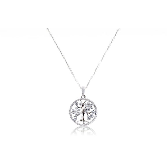 Family Tree Necklace 390384CZ-80