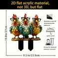 thumbnail image 3 of 2pc Qwtwty Outdoor Potted Plants Decoration Acrylic Decoration For Flower Pots, 3 of 7