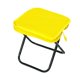 thumbnail image 4 of Taburete de camping, taburete plegable, silla plegable, reposapiés para exteriores para patio. Amarillo, 4 of 9