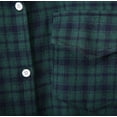 thumbnail image 6 of Njoeus Fashion Men's Cotton Plaid Shirt Loose Youth Long Sleeve Casual Shirts with Pocket, 6 of 8