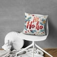 thumbnail image 5 of Merry Christmas Pine Branches Ho Throw Pillow Covers Square Square Cushion Covers 2 Pieces Christmas Pillow Cover for Couch Sofa Bed Farmhouse, 5 of 7