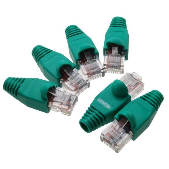 Cablesonline Paquete De 6 Enchufes De Bucle Invertido Ethernet 10/100 De 4 Pares Ts-Ul02-6