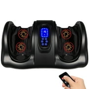 Best Choice Products Therapeutic Kneading & Rolling Shiatsu Foot Massager w/ High Intensity Rollers, Remote - Black