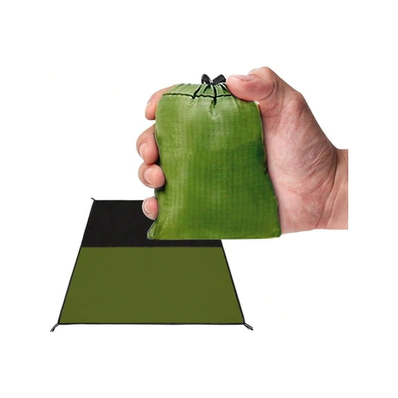 Pocket Picnic Blanket Waterproof Sandproof Beach Mat Compact Camping Tarp For Festivals Hiking Travel Outdoor Recreation Green 28 X 47