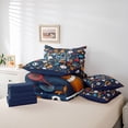 thumbnail image 6 of Erosebridal Initial Alphabet B 7-Piece Twin Bedding Sets,Football Sport Games Kids Bedding Comforter Set For Boys,Reversible navy blue, 6 of 7