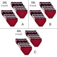 thumbnail image 4 of Guardurnaity Calzoncillos de mujer de 12 piezas, reemplazo de Color sólido, lavable, portátil, de cintura media, ropa interior de lencería para Ropa interior 3XL, 4 of 6