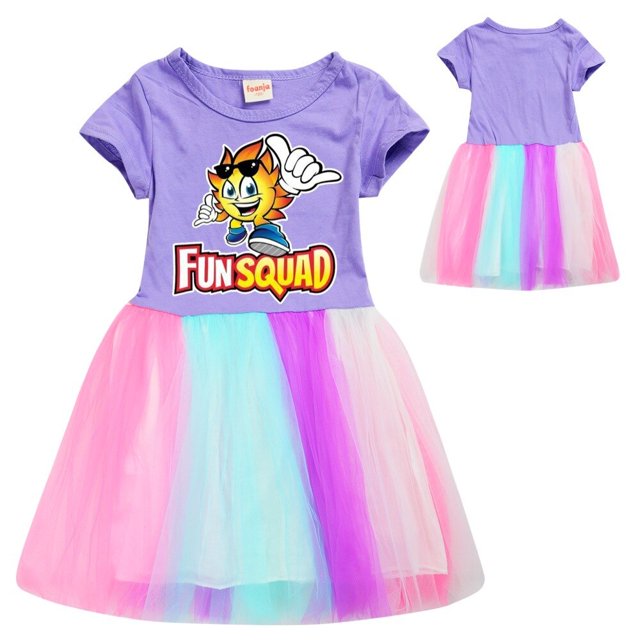 Nuevo vestido de princesa de encaje para niñas, ropa de juego informal de algodón hasta la rodilla, disfraz de verano para niños y adolescentes Kawaii zhangmenya LED