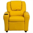 thumbnail image 2 of Bowery Hill Kids Faux Leather Recliner in Yellow, 2 of 5