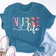 thumbnail image 5 of EcoLoom Nurse Life Rn Lpn Cna Leopard Nurse Week Healthcare Short Sleeve Unisex T Shirt, 5 of 6