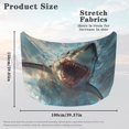 thumbnail image 7 of Uorisanigo Shark Print Hood Cover Elastic Polyester Car Hood Cover Waterproof Stretchable Car Bonnet Banner for Auto Truck Van SUV Automotive Accessories, 7 of 7
