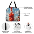 thumbnail image 5 of Lsque Tomato Field Bottle Pattern Lunch Bag Women/Men Insulated Lunch Box,Small Leakproof Cooler Food Lunch Containers Reusable High Capacity Lunch Tote Bags, 5 of 6