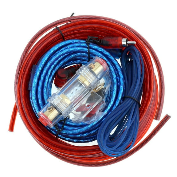 Car Audio Wiring Kit Amplifier Cable Kit 1500 W Car Stereo Subwoofer Installation with Fuse for Car Truck Motorcycle