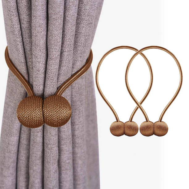 Bronze Curtain Tiebacks for Window Draperies (2 Pcs)