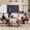 thumbnail image 3 of Homy Casa 63 in. Computer Desk with Thick Top and Flat Metal Legs, Multi-Use Meeting Table, 3 of 10