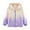 Purple, variant on Girls Gradient Heart Print Jacket Lightweight Windbreaker Outerwear for Autumn Outdoor Activities,Sizes 3-4 Years