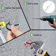 thumbnail image 4 of 20 ganchos Q-Hanger para luces de cadena al aire libre, ganchos de tornillo para colgar luces de pared, con hebilla de seguridad para año nuevo, fiesta, hogar, garaje TUNC Sencillez, 4 of 5