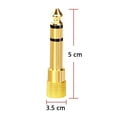 thumbnail image 4 of 6.35mm 1/4 inch Male to 3.5mm 1/8 inch Female Stereo Headphone Adapter Audio Jack Plug Gold Plated for Speaker Headphone Guitar Digital Piano Amp, 4 of 9