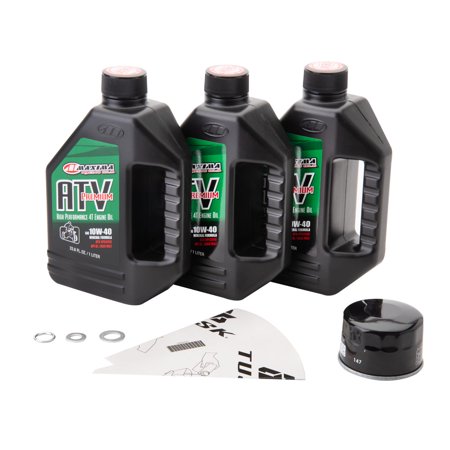 Tusk 4-Stroke Oil Change Kit for Maxima ATV Premium 4-T 10W-40 For Yamaha RAPTOR 660 2001-2005