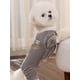 thumbnail image 4 of 1pc Gray Cute Cartoon Bear Printed Pet Snowsuit With Harness Hole For Cats And Dogs, Everyday Wear (Without Leash), 4 of 5