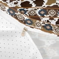 thumbnail image 4 of jejeloiu Western Cow Print Queen Duvet Cover Set Kids,Retro Aztec Geometric Bedding,Reversible,3pcs(No Comforter), 4 of 6