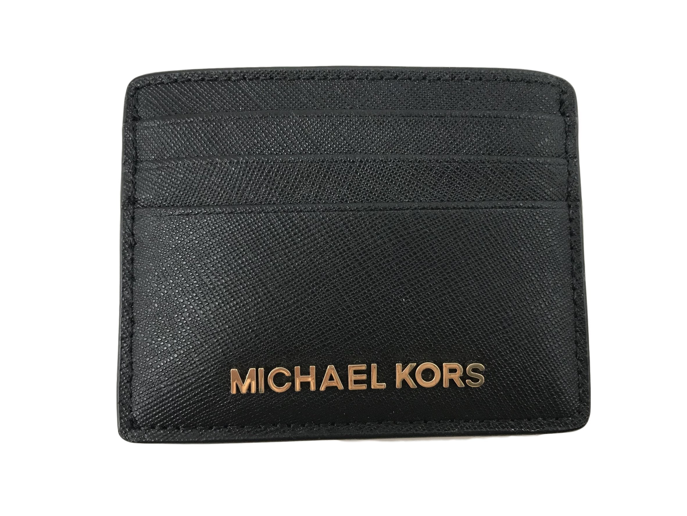Michael Kors Adult Reed Large Card Holder Wallet, Black - Walmart.com