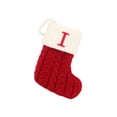 thumbnail image 1 of TIELUTT Christmas Stockings with Initials Large Embroidered Letter Knit Hanging Stained Glass Window Panel Front Porch Column Wrap Small Chain for Crafts Winter Fireplace Garland Christmas Ornament Pa, 1 of 7