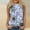 001 Blue, variant on Hvot&aat Womens Flower Print Tank Tops Summer Casual Crew Neck Sleeveless T-Shirts Loose Fit Breathable Blouse