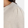 thumbnail image 5 of Time and Tru Women's Crewneck Cardigan with Short Sleeves, Lightweight, Sizes XS-XXXL, 5 of 6