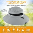 thumbnail image 7 of EINSKEY Men's Sun Hat, Rain Waterproof UV Protection Wide Brim Bucket Hat for Beach Travel Golf Safari Garden Fishing Hiking, 7 of 7